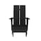 Flash Furniture Modern Black Wide Slat Adirondack Chair & Ottoman JJ-C14509-14309-BK-GG - alternate 9